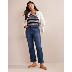 Boden High Rise True Straight Jean In Indigo 32/28